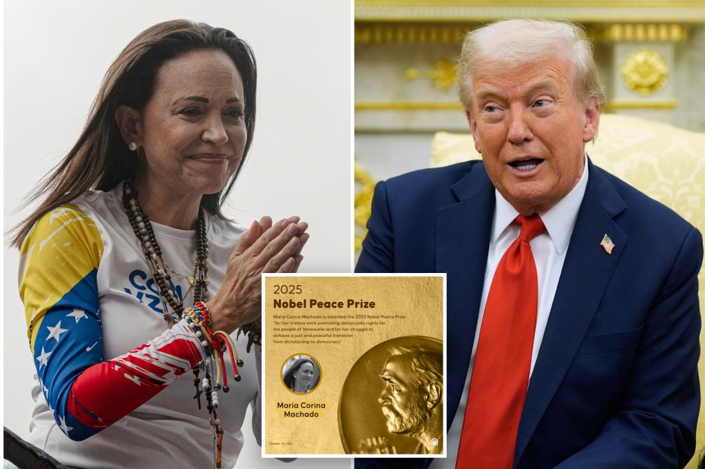 maria corina machado gana el premio nobel de paz en 2025