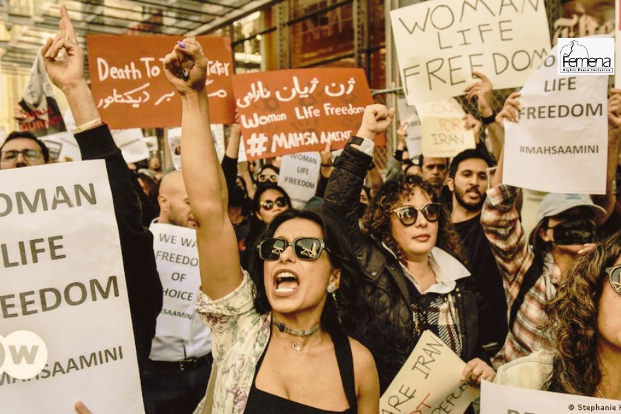 Mujeres en protestas en Irán